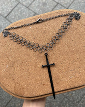 Load image into Gallery viewer, Handmade Chainmail Sword Necklace
