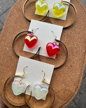 Load image into Gallery viewer, Handmade Heart Hoop Earrings

