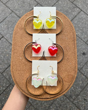 Load image into Gallery viewer, Handmade Heart Hoop Earrings
