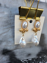 Load image into Gallery viewer, Handmade Dangle Drop Pearl Earring