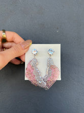 Load image into Gallery viewer, Pink Diamond Handmade Resin Earrings