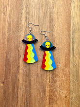 Load image into Gallery viewer, Iridescent alien UFO Earrings.
