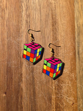 Load image into Gallery viewer, Neon retro acrylic earrings.
