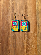 Load image into Gallery viewer, Neon retro acrylic earrings.
