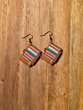 Load image into Gallery viewer, Neon retro acrylic earrings.
