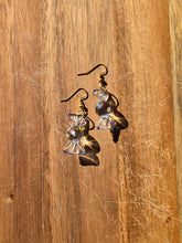 Load image into Gallery viewer, Glass polka dot twist wrap candy earrings.
