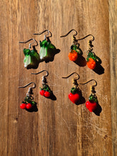 Load image into Gallery viewer, Glass food earrings.
