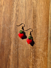 Load image into Gallery viewer, Glass food earrings.
