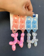 Load image into Gallery viewer, Handmade Balloon Dog Chunky Chain Earrings
