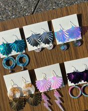 Load image into Gallery viewer, Handmade Bling Fan Earrings
