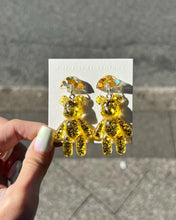 Load image into Gallery viewer, Handmade Resin Bear Bling Earrings
