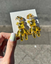 Load image into Gallery viewer, Handmade Resin Bear Bling Earrings
