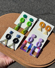 Load image into Gallery viewer, Handmade Colourful Shape Resin Earrings
