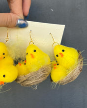 Load image into Gallery viewer, Handmade Chick Earrings
