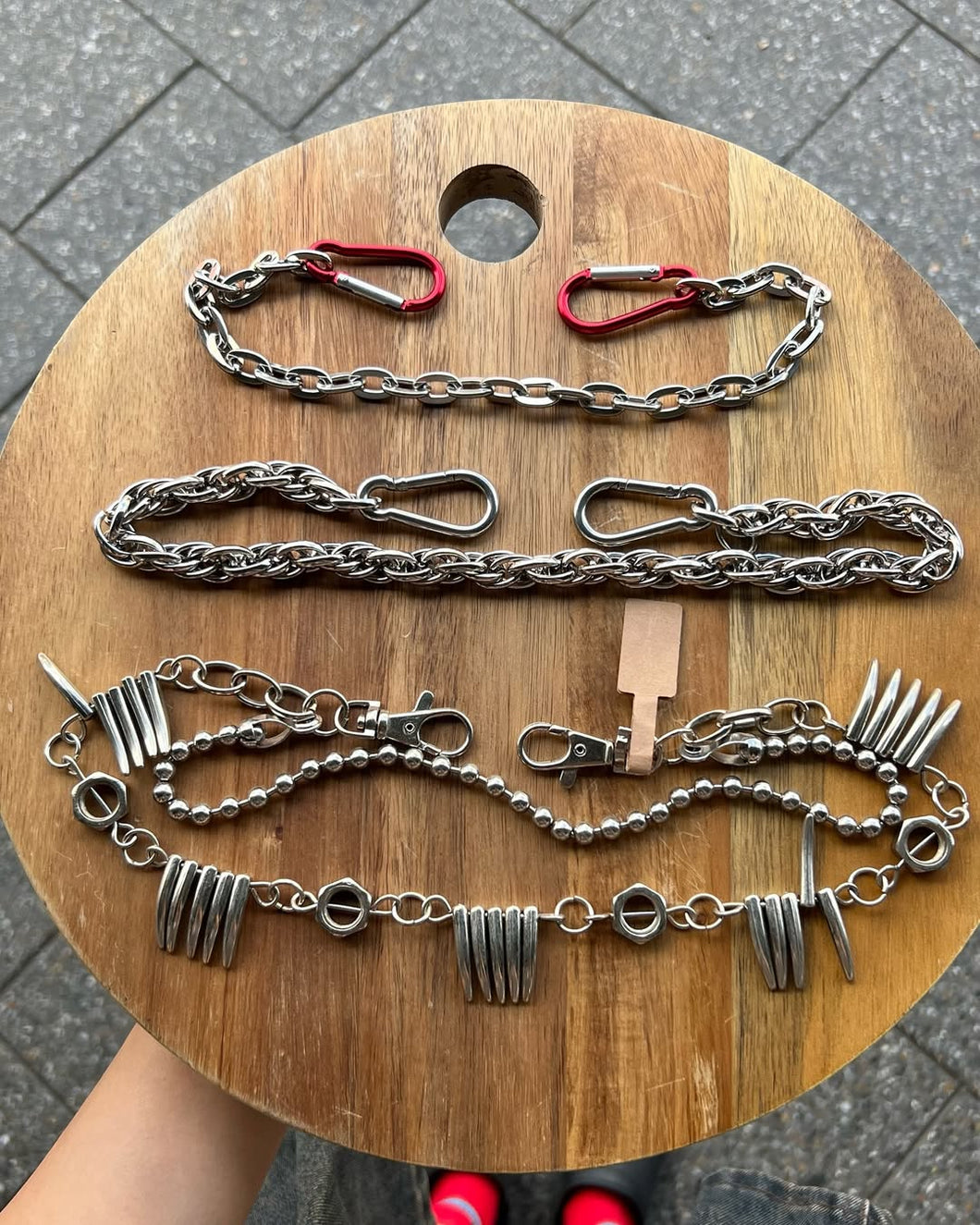 Handmade Chain Carabiner Necklace