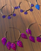 Load and play video in Gallery viewer, Handmade Hoop Sparkle Earrings
