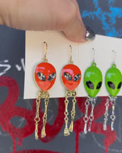 Load and play video in Gallery viewer, Handmade Alien Skeleton Legs Earrings
