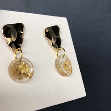 Load image into Gallery viewer, Sand on Resin Handmade Earrings
