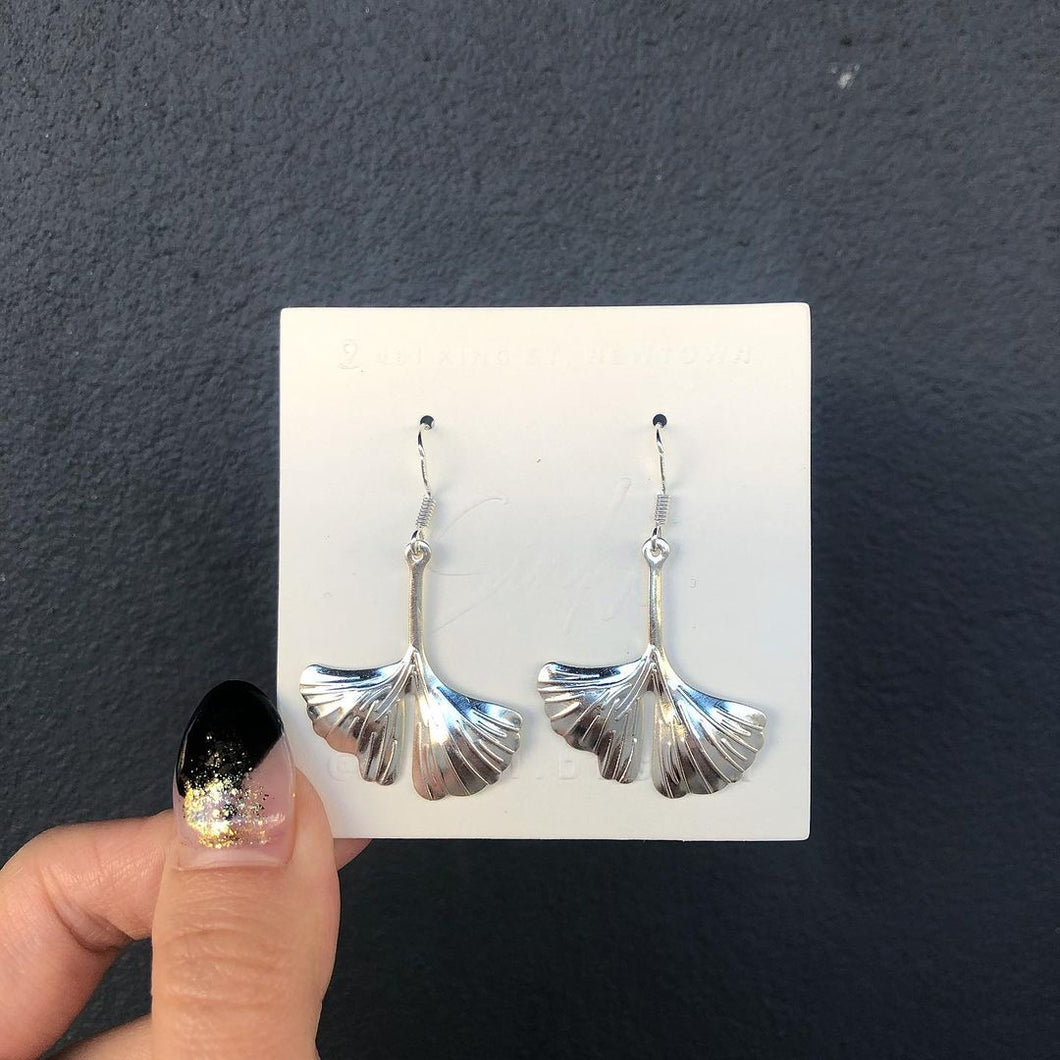 Silver Mushroom Earrings