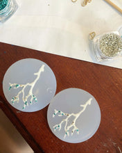 Load image into Gallery viewer, Handmade resin tree branch with glitters Earrings
