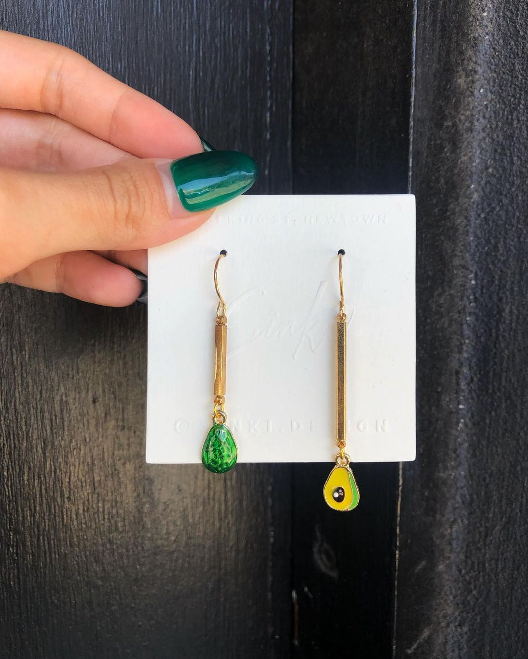 Avocado Dangling Earrings