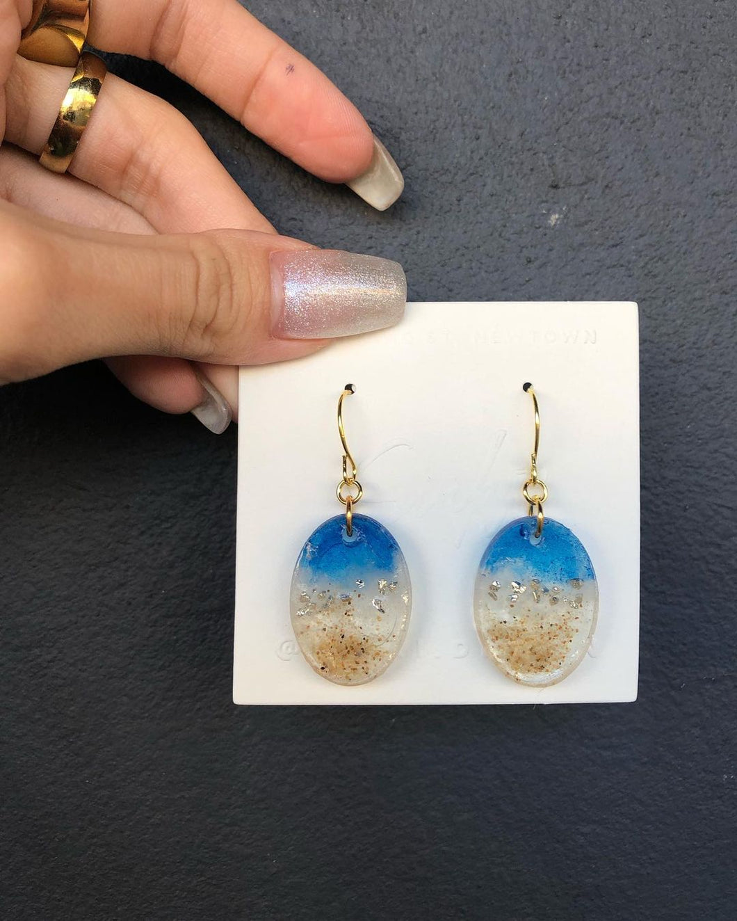 Handmade Beach Vibe Sand Earrings