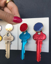 Load image into Gallery viewer, Keys Earrings Mix Colour Custom Design
