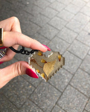 Load image into Gallery viewer, Handmade Resin Love Heart Green Blue Teal Keychain
