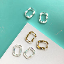 Load image into Gallery viewer, Square Shape Resin Drop Earrings
