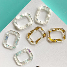 Load image into Gallery viewer, Square Shape Resin Drop Earrings
