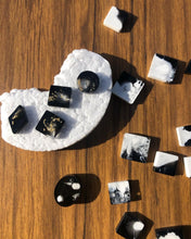 Load image into Gallery viewer, Black &amp; White Resin with Styrofoam Necklace
