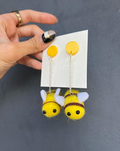 Load image into Gallery viewer, Handmade Felted Fluffy Earrings
