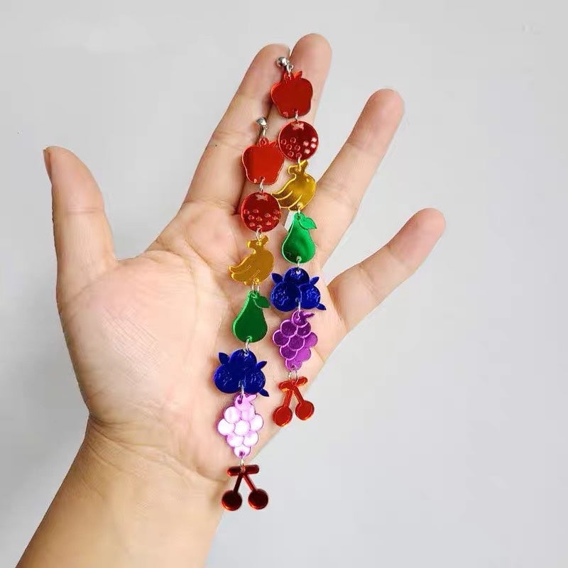 Rainbow Fruit Earrings