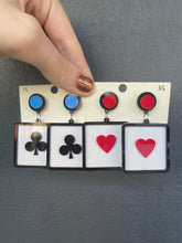 Load image into Gallery viewer, Poker Card Earrings
