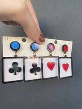 Load image into Gallery viewer, Poker Card Earrings
