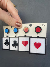 Load image into Gallery viewer, Poker Card Earrings
