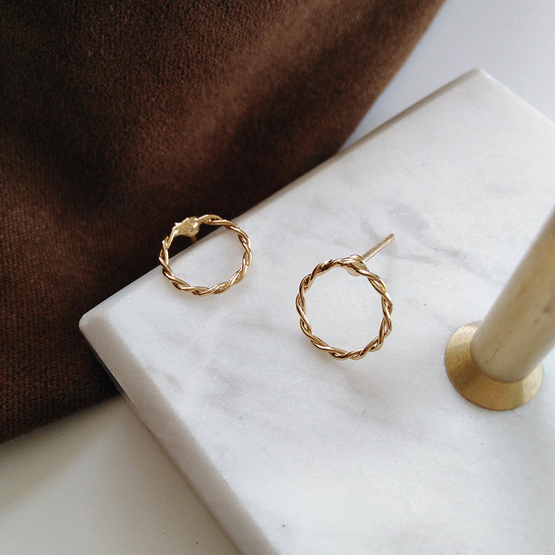 Twisted Hoop Earrings