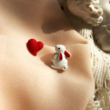 Load image into Gallery viewer, Rabbit Chasing Love Earrings
