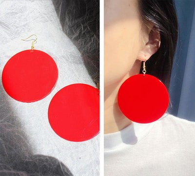 Over-sized Circle Earrings